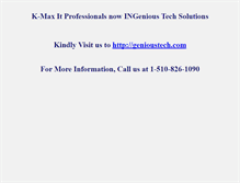 Tablet Screenshot of kmaxdesigns.com
